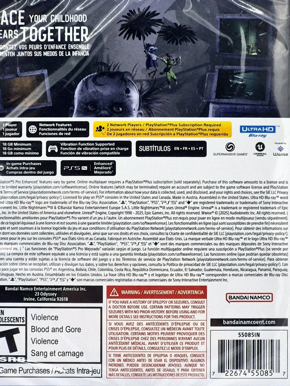 🎮 Little Nightmares III Deluxe Edition PS5 Sealed